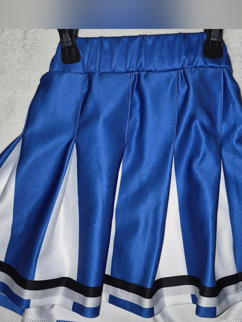 NWOT Girls Royal Blue Cheerleader Costume Uniform Set Sz L (7-8) NEW